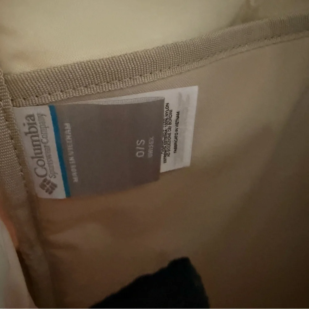Columbia Fleece Cream and Black Backpack
